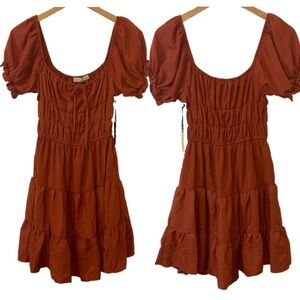 Liberty Love Puff Sleeve Smocked Waist Dress